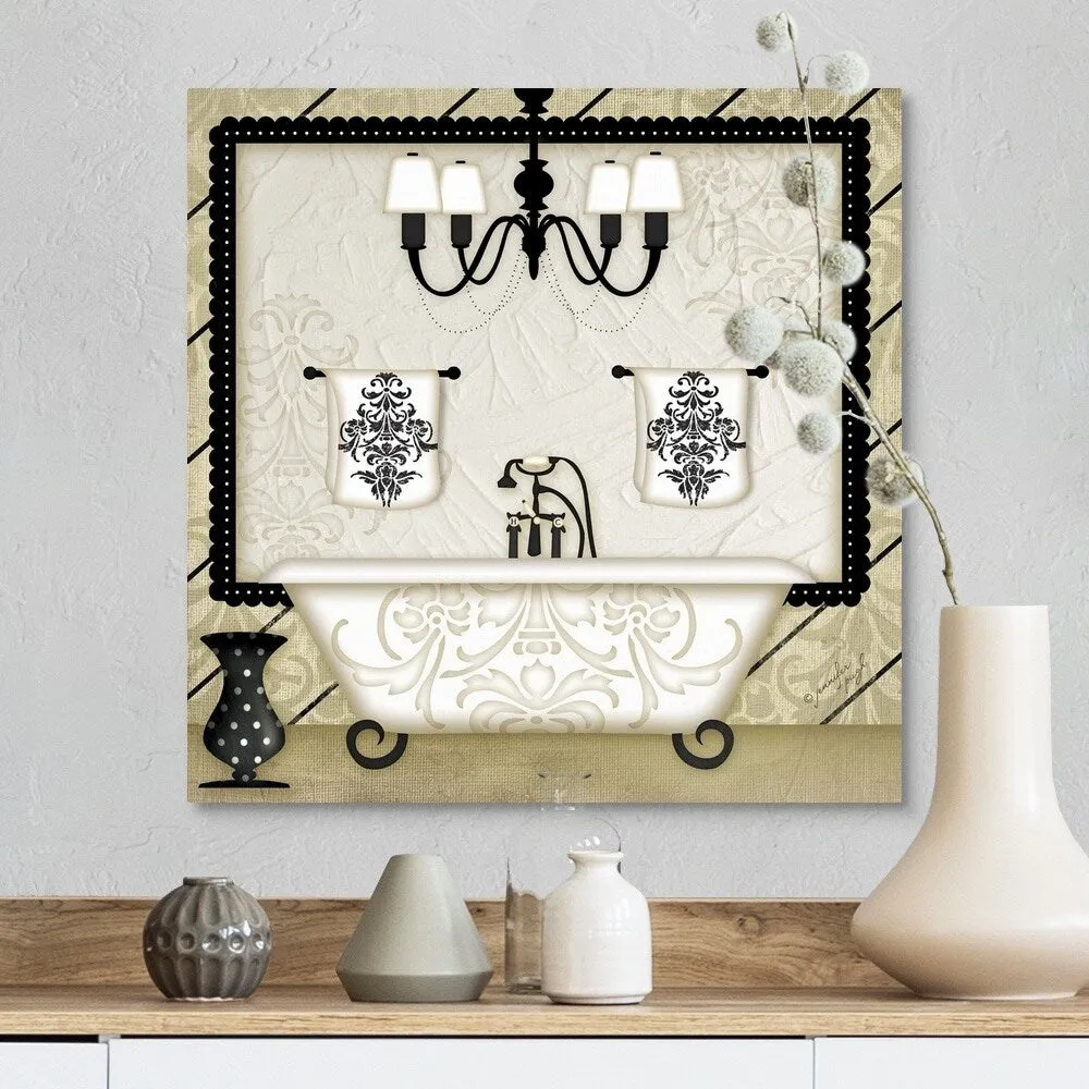 "Golden Tub" Canvas Wall Art - Multi