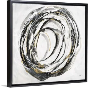 "Mining Minerals" Black Float Frame Canvas Art