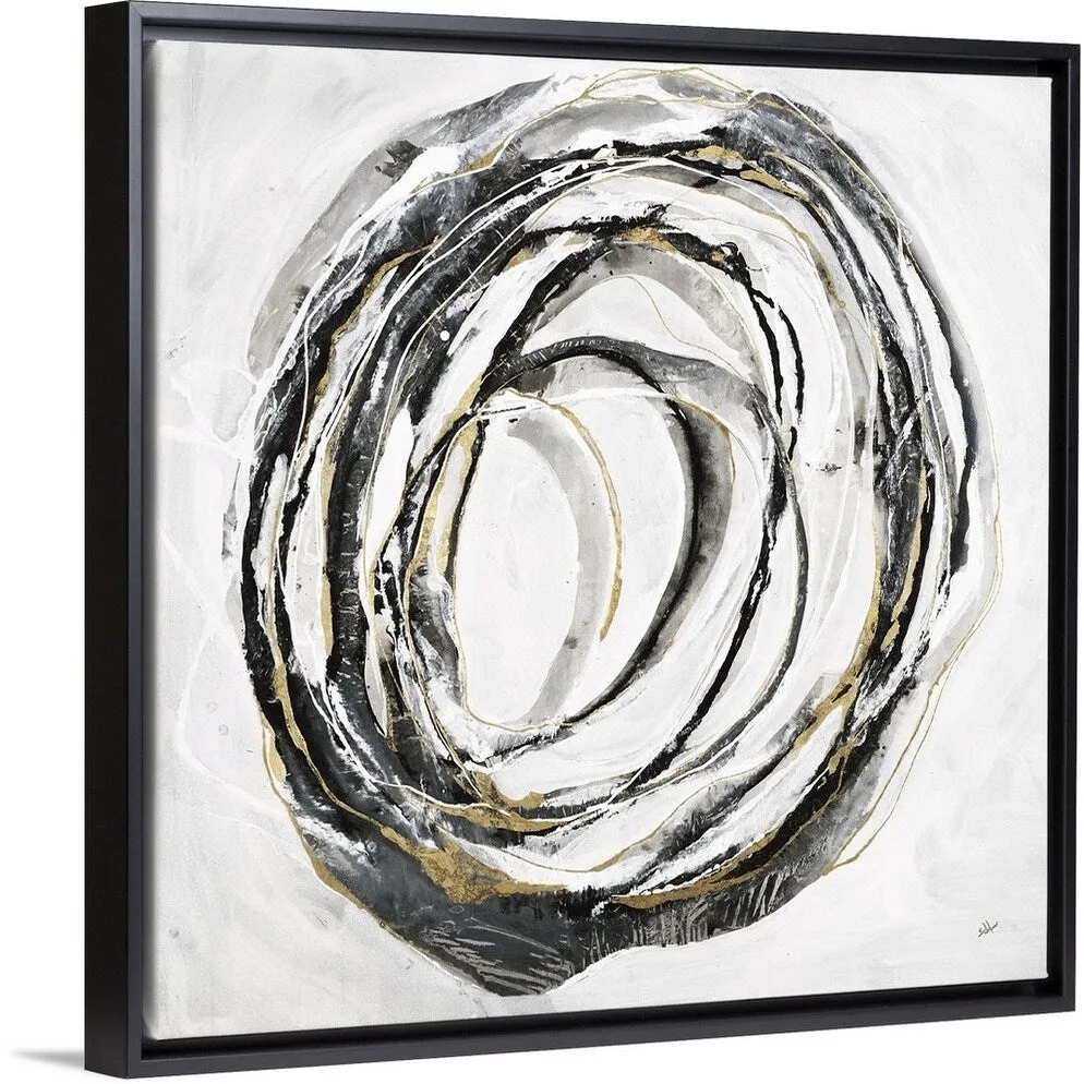 "Mining Minerals" Black Float Frame Canvas Art