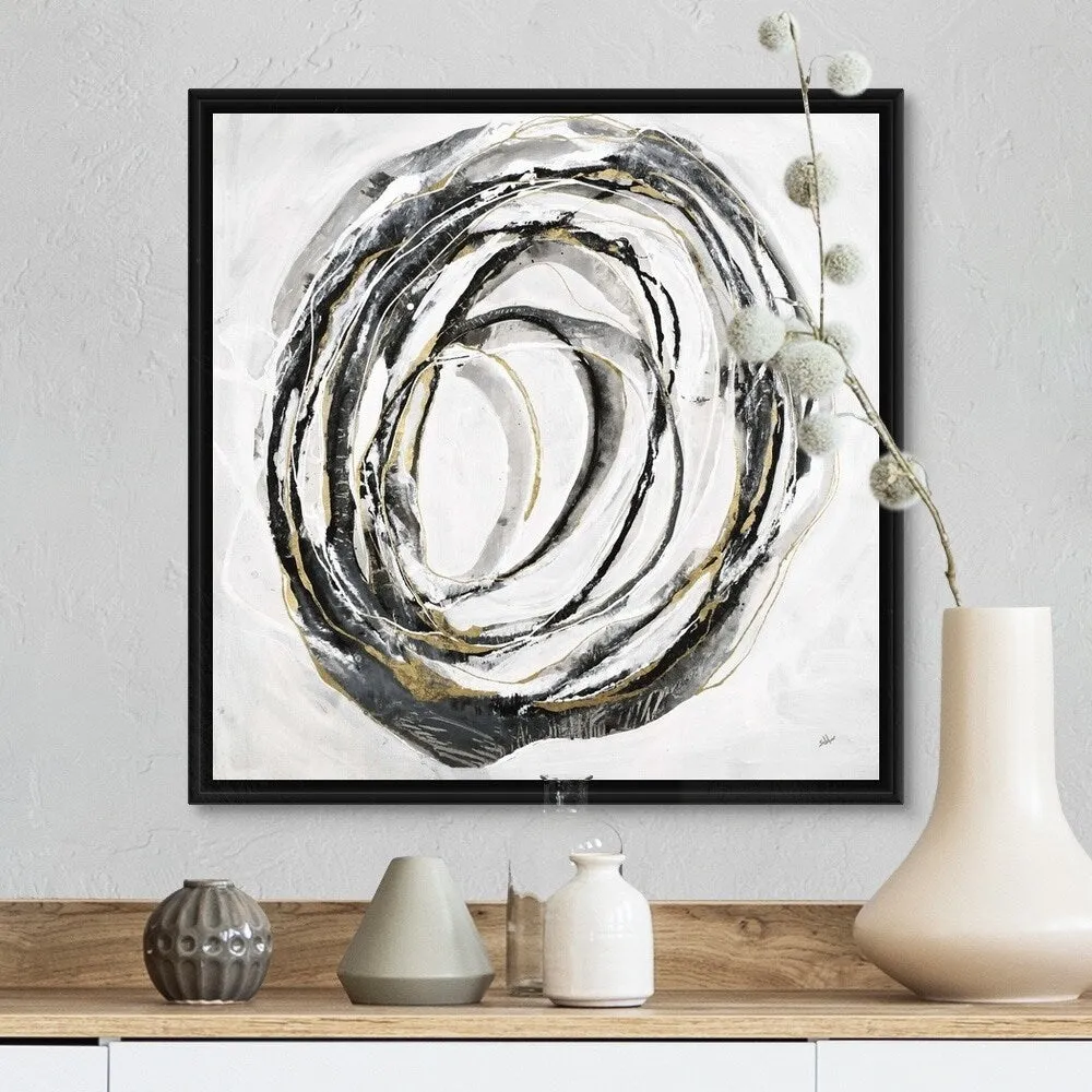 "Mining Minerals" Black Float Frame Canvas Art