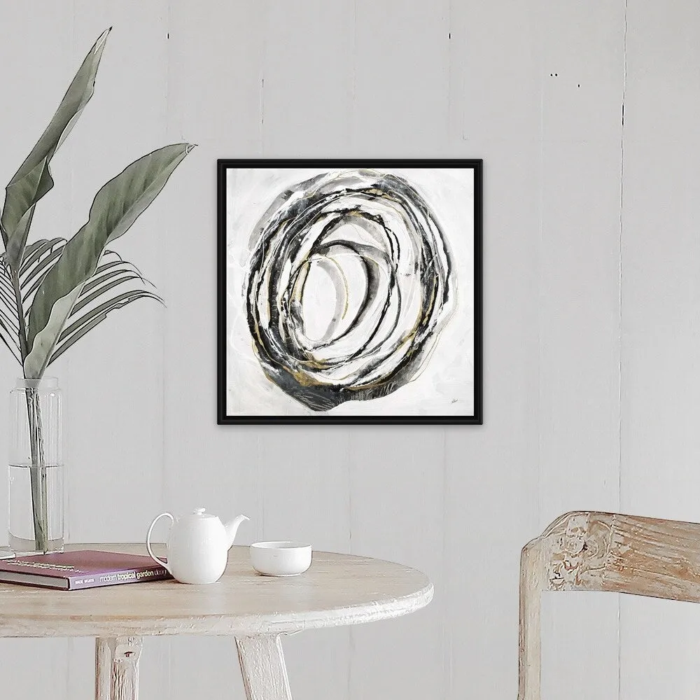 "Mining Minerals" Black Float Frame Canvas Art