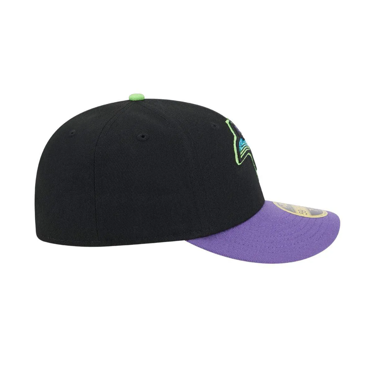 Rays New Era Black Purple City Connect On Field Low Profile 59Fifty Fitted Hat