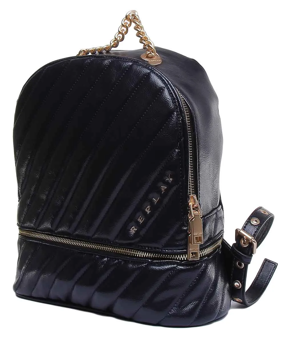 Replay Womens Backpack In Navy
