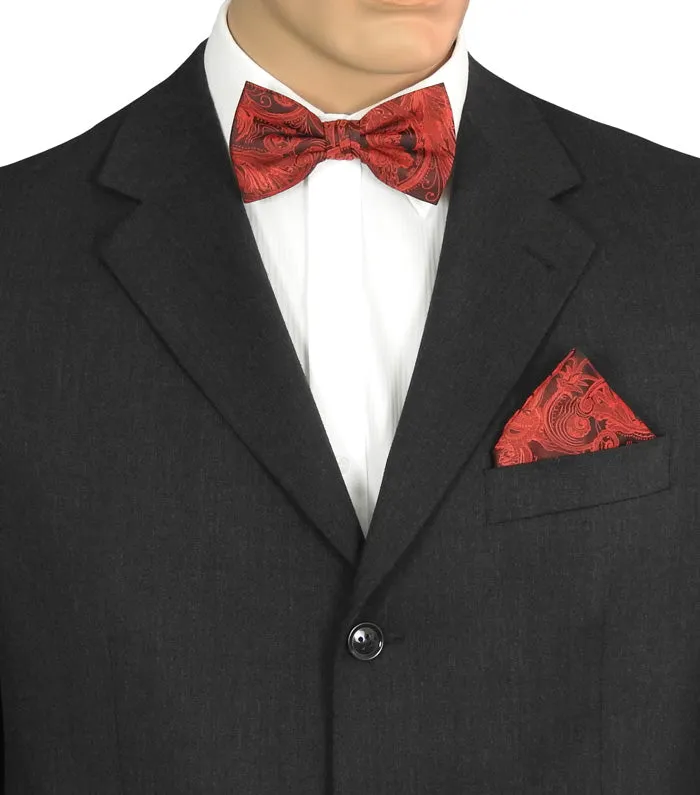 Scarlet Tapestry Bow Tie