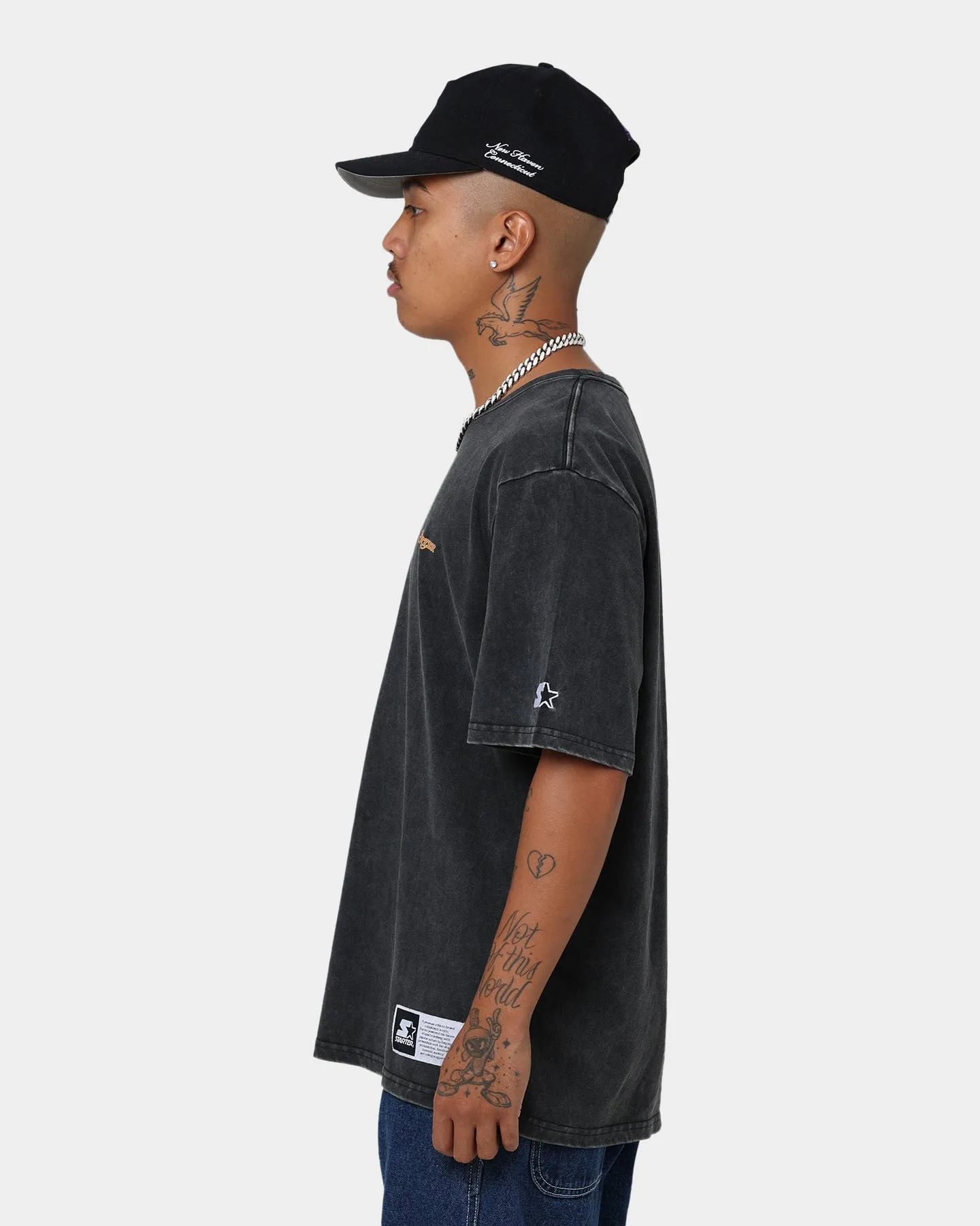 Starter Running Script Vintage T-Shirt Washed Black