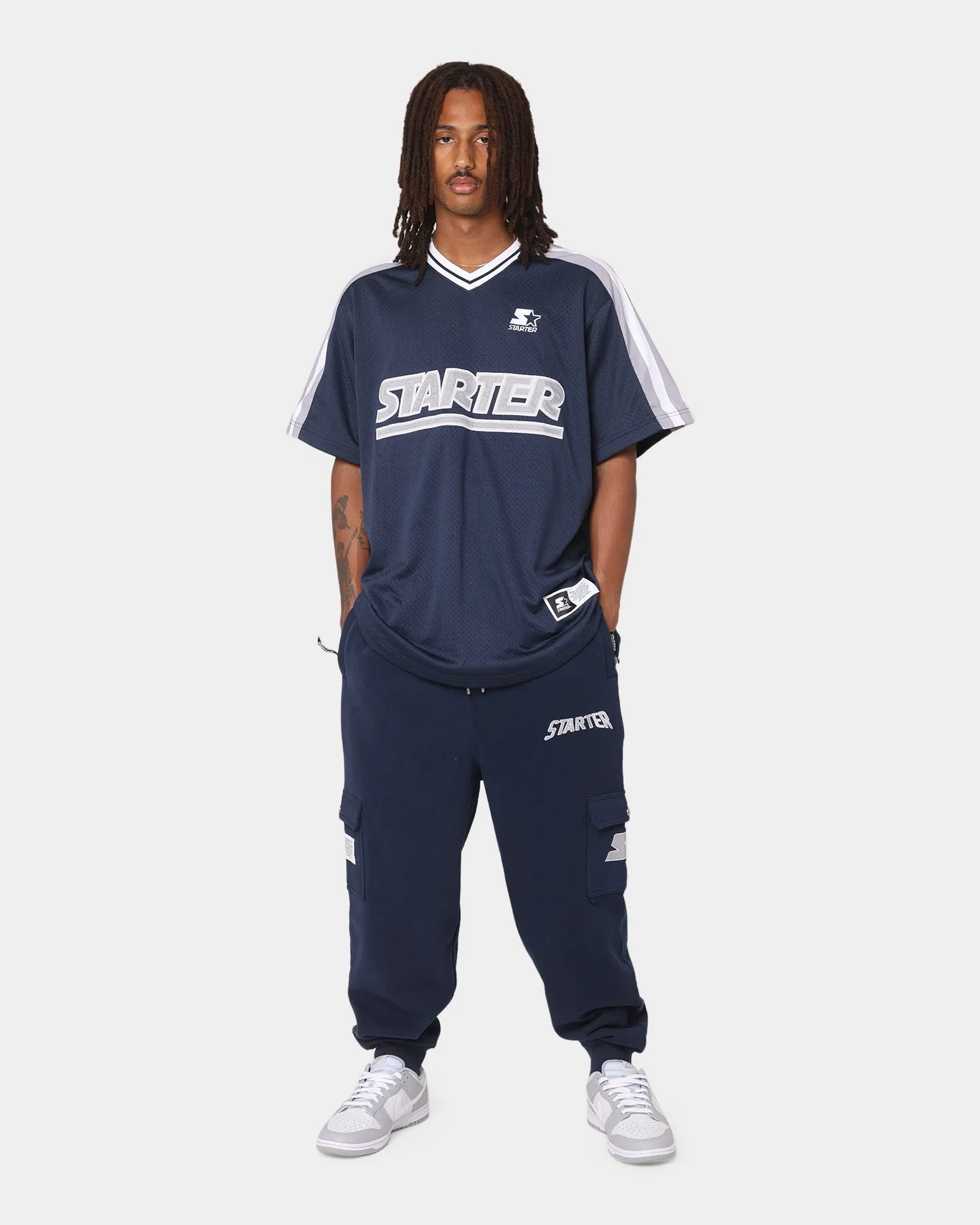 Starter Sideline Cage Jersey Navy/Grey