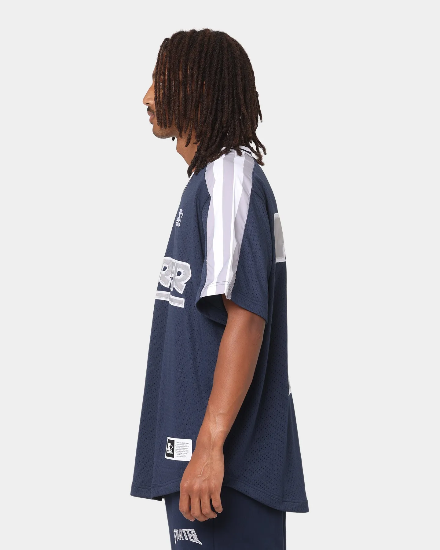 Starter Sideline Cage Jersey Navy/Grey