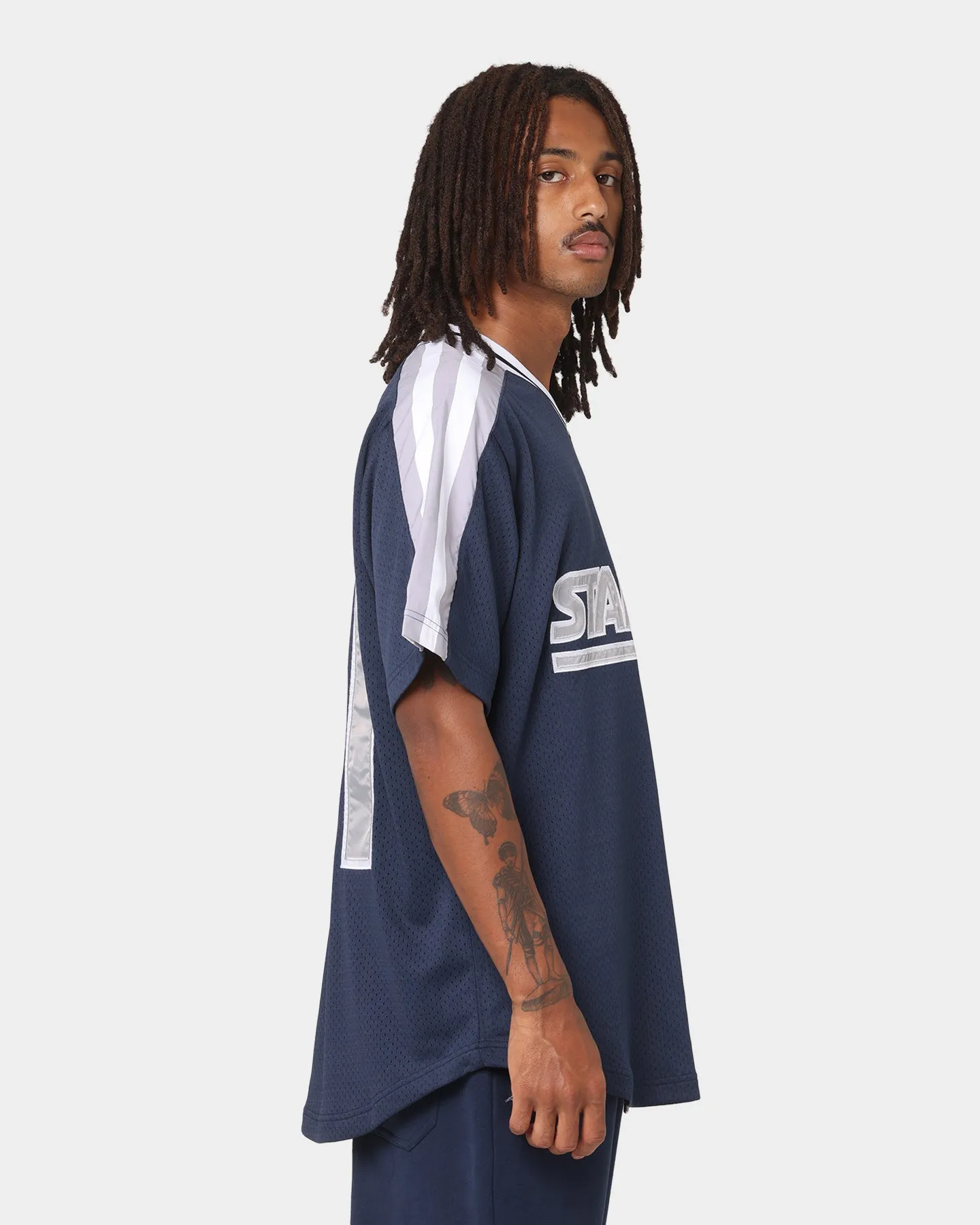 Starter Sideline Cage Jersey Navy/Grey