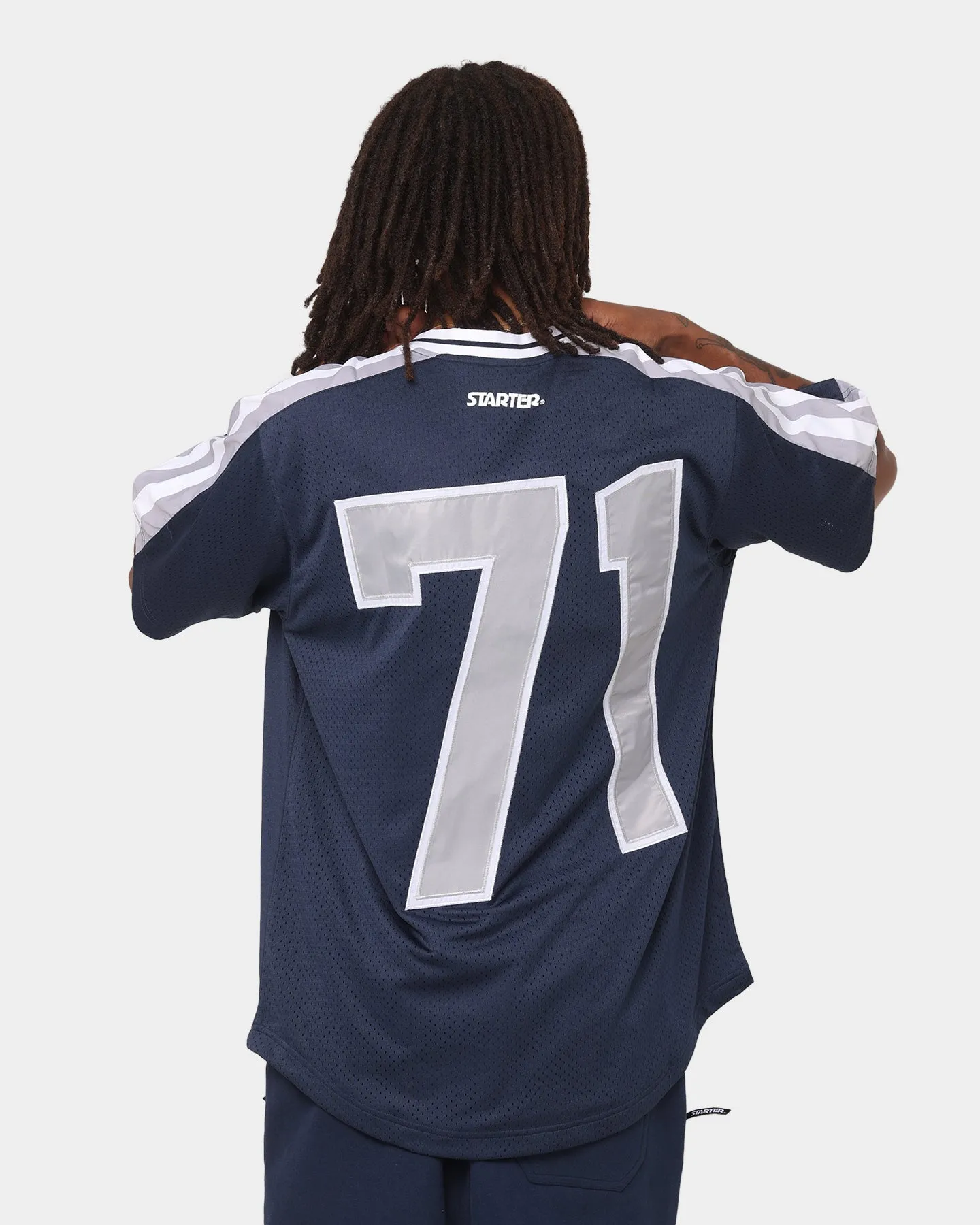 Starter Sideline Cage Jersey Navy/Grey