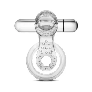 Stay Hard - 10 Function Vibrating Tongue Ring - Clear