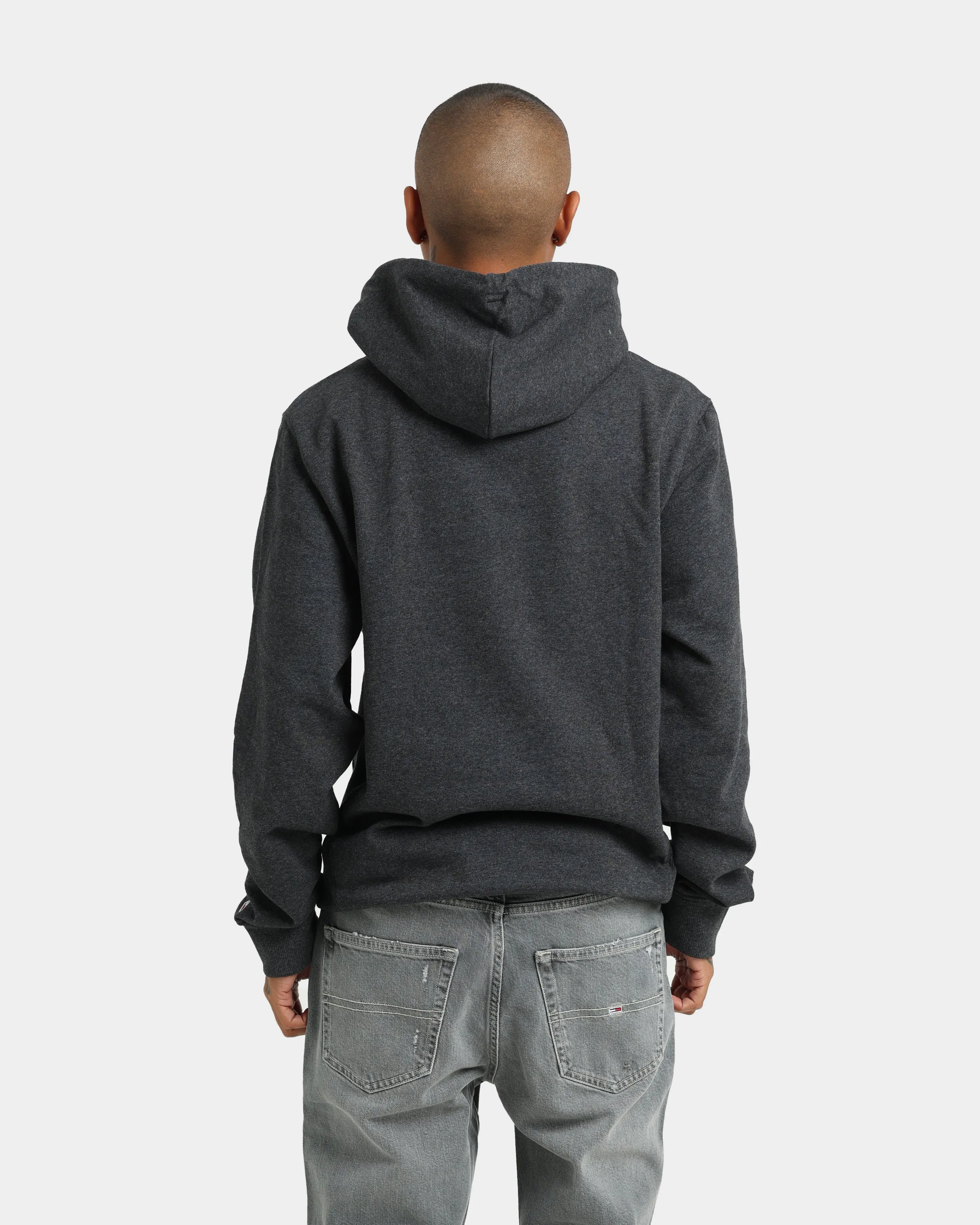 Tommy Jeans Straight Logo Hoodie Black