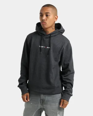 Tommy Jeans Straight Logo Hoodie Black