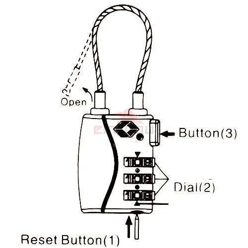 TSA Combination Luggage Lock Airport Security