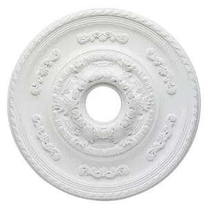 Westinghouse 7775700 White Finish Sofia Polyurethane Ceiling Medallion