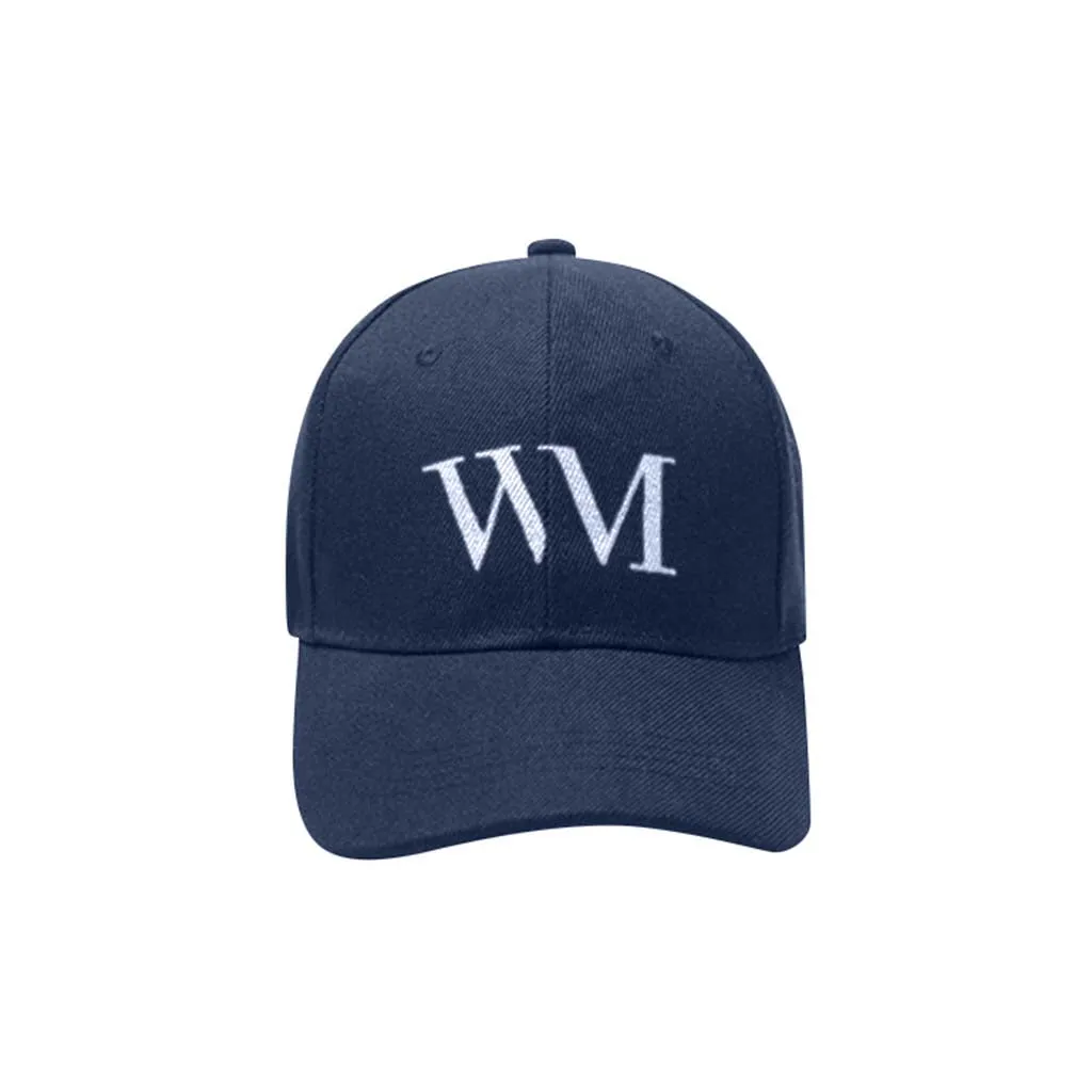 WM Embroidered Logo Cap in navy