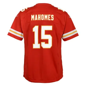 Youth Patrick Mahomes #15 Red Kansas City Chiefs Nike - Game Jersey